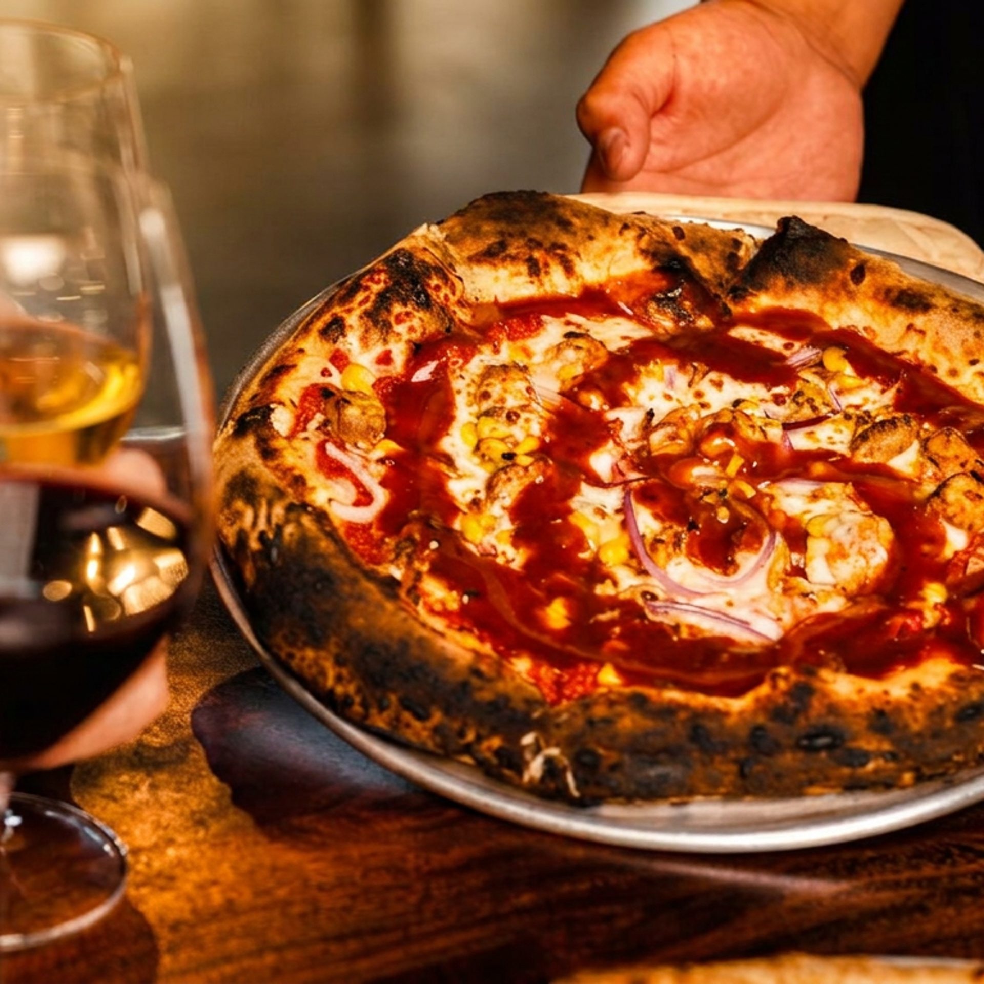 Drinks pair great with pizza